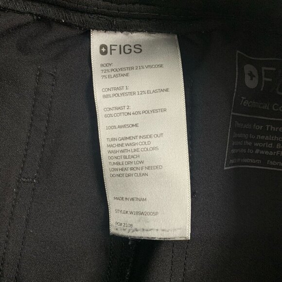 Figs Scrub Pants Womens XXS Zamora Jogger Nurse Workwear Black Medical RN - Picture 11 of 15